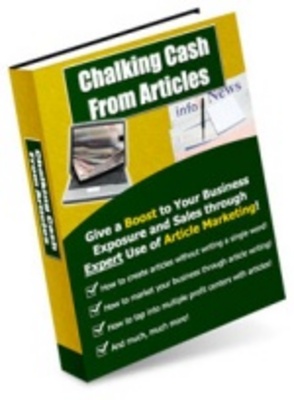 Product picture Chalking cash from articles - Easy and fast money online